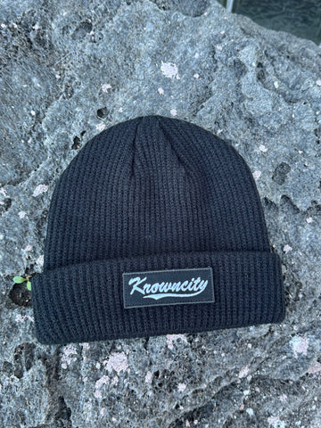 Dock Workers Knit Beanie in Black