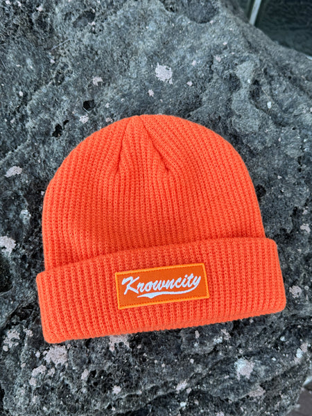 Dock Workers Knit Beanie in Orange