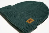 Waffle Knit Beanie in Mineral Blue