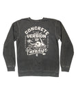 Concrete Version of Paradise Crewneck Sweater in Pigment Black